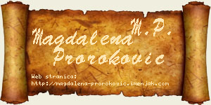 Magdalena Proroković vizit kartica